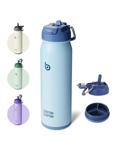 Botella de Agua Deportiva BOTELLA BOTELLA 0.68L Aislada Azul