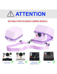 Funda Protectora CAIYOULE para Cámara Polaroid Now y Flip - Púrpura 2