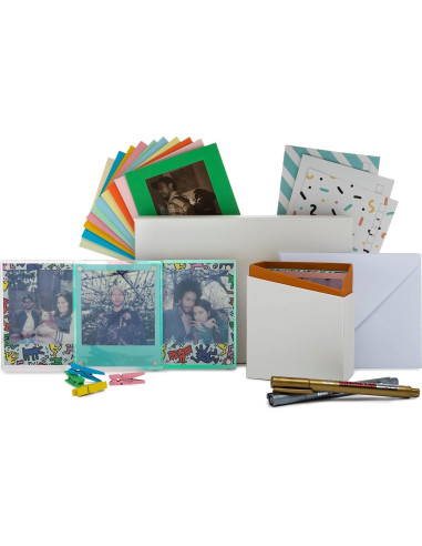 Cámara Instantánea Polaroid GO Blanca + Película Doble + Kit