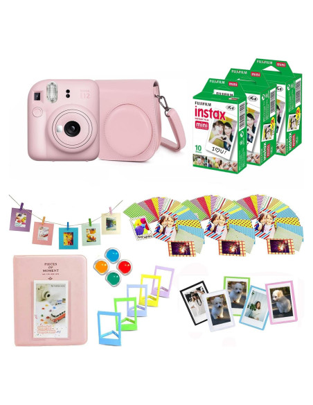 Cámara Instantánea Fujifilm Instax Mini 12 + Accesorios Rosa