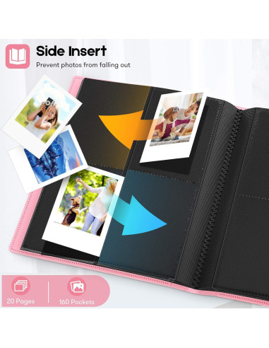 Álbum de Fotos Ablus Rosa 160 Bolsillos para Instantáneas