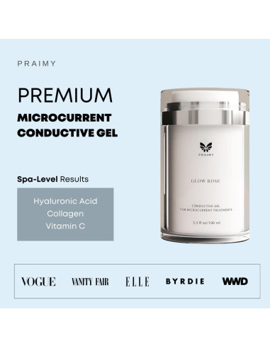 Gel Conductivo Premium Praimy GLOW ROSE 93.4g para Facial