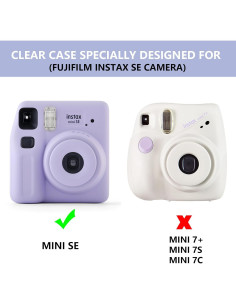 Funda Transparente WOGOZAN para Cámara Fujifilm Instax Mini SE 2
