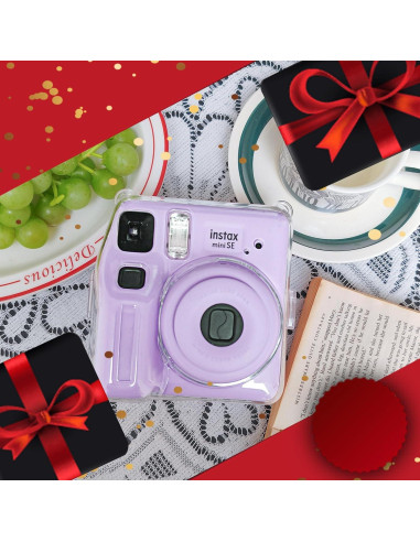 Funda Transparente WOGOZAN para Cámara Fujifilm Instax Mini SE