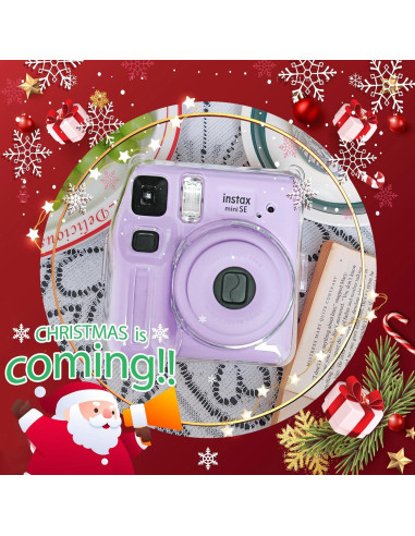 Funda Transparente WOGOZAN para Cámara Fujifilm Instax Mini SE