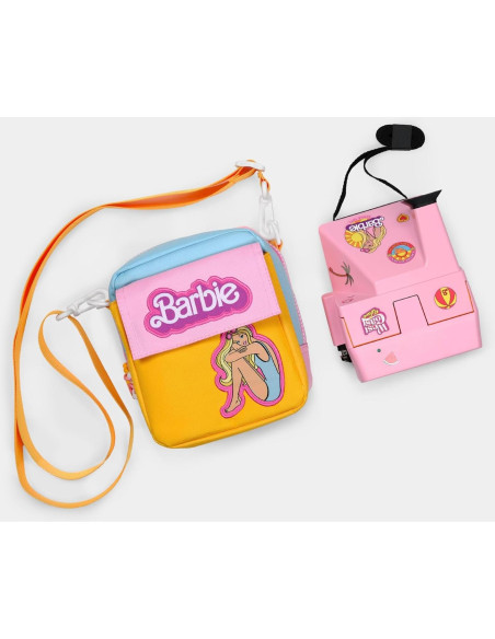 Bolsa de cámara Polaroid Malibu Barbie 600 con correa ajustable