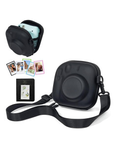 Funda de cámara CAIYOULE para Fujifilm Instax Mini, negra