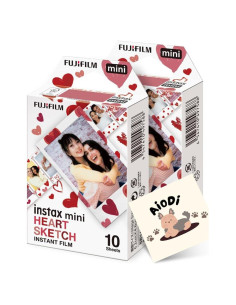 Película Instantánea Fujifilm Instax Mini Corazón - 20 Tiros