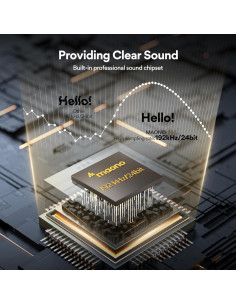 Micrófono USB MAONO A04 Cardioide 192kHz 24Bit Metal 2