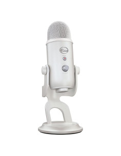 Micrófono USB Logitech Blue Yeti Niebla Blanca para Streaming