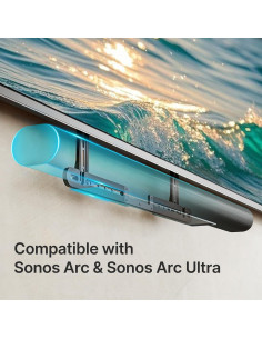 Soporte de TV para Barra de Sonido PEGZONE HWS1006BK Negro 2