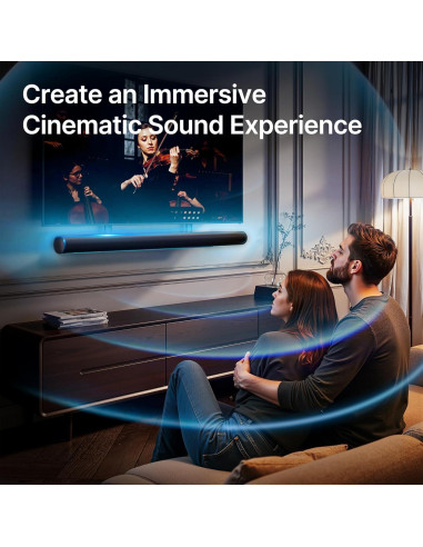 Soporte de TV para Barra de Sonido PEGZONE HWS1006BK Negro