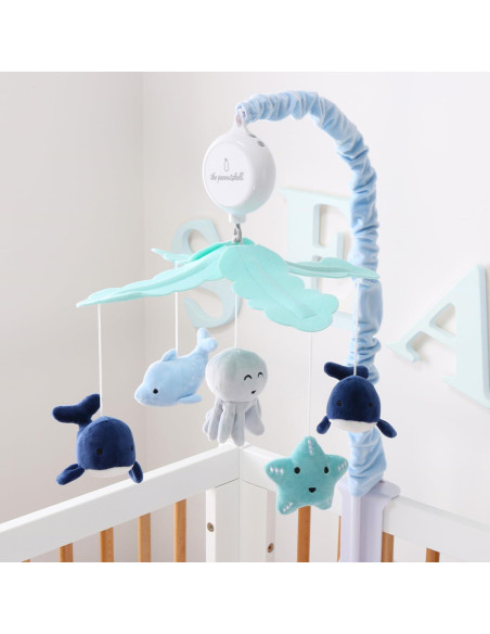 Móvil de Cuna Musical The Peanutshell Nautical 12 Nanas Móvil de Cuna Musical The Peanutshell Nautical 12 Nanas