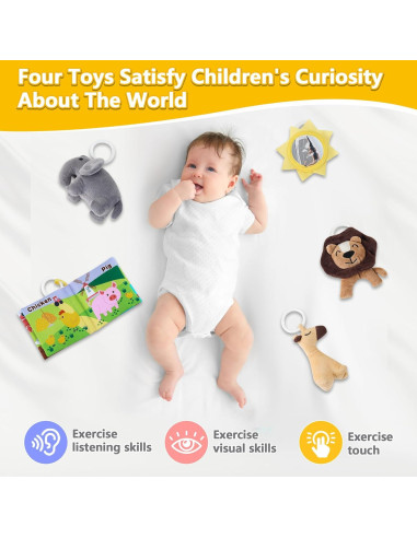 Lounger portátil para bebés 100% algodón gris - Lavable a máquina