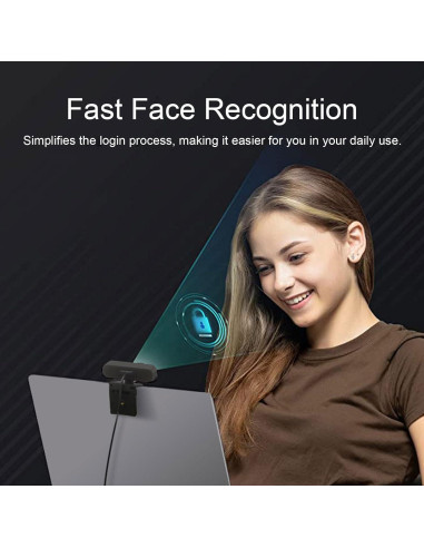 Cámara Web 2MP YUEHISY HD USB C con Micrófono Cancelación Ruido