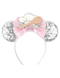 Orejas de Minnie Florales CLGIFT - Diadema Brillante 12.7 cm