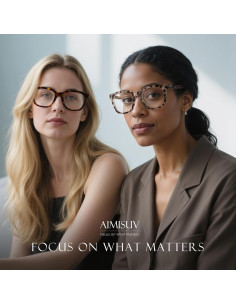 Gafas de lectura AIMISUV con bloqueo de luz azul 3.0x 2