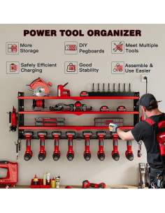Organizador de Herramientas NattyDot Rojo 4 Capas 8 Soportes 2