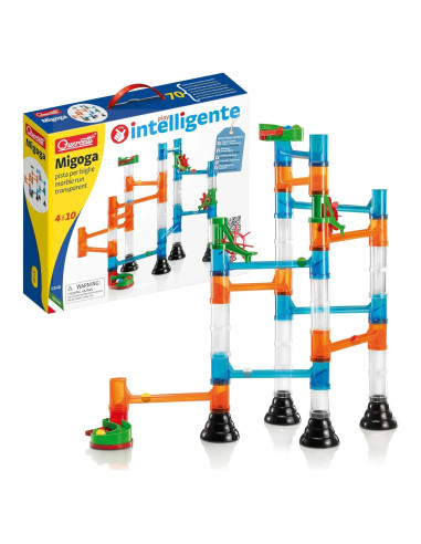 Quercetti Carrera de Canicas Transparente - Set 45 Piezas