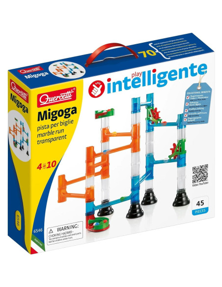 Quercetti Carrera de Canicas Transparente - Set 45 Piezas Quercetti Carrera de Canicas Transparente - Set 45 Piezas