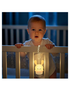 Luz Nocturna LED Recargable ShaArkMango para Bebés 9 Colores