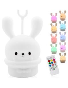 Luz Nocturna LED Recargable ShaArkMango para Bebés 9 Colores 2