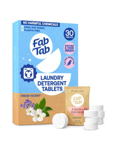 Tabletas de Detergente para Lavandería Fab Tab 30 Unidades Floral