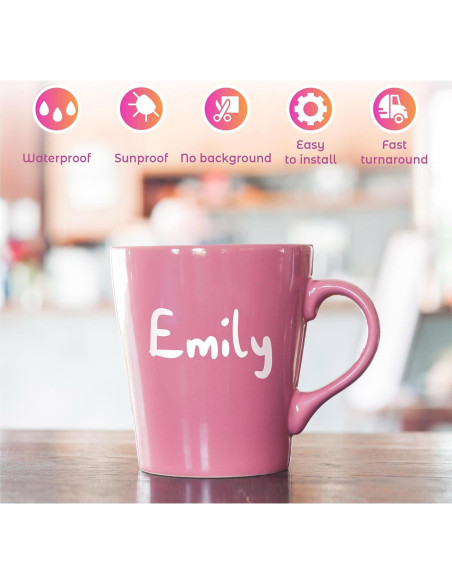 Calcomanía de Vinilo Personalizada BestDecor4you - Auto, 12.7 a 254 cm