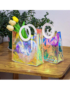 25 Bolsas de Regalo Holográficas MJOGGOTT 20x20x8 cm PVC 2