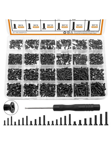 Kit de Tornillos para Laptop Mankk 840PCS y 360PCS