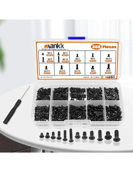 Kit de Tornillos para Laptop Mankk 840PCS y 360PCS