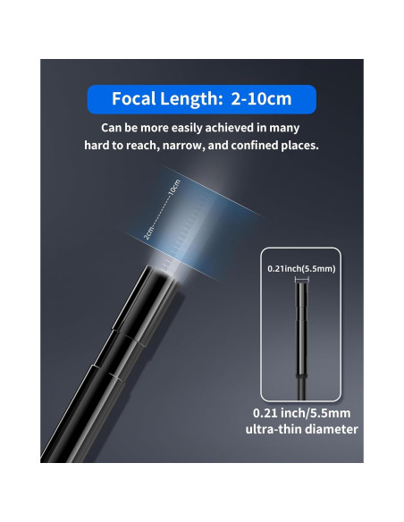 Cámara Borescope T TAKMLY 5.5mm HD con Luz y Cable 5m