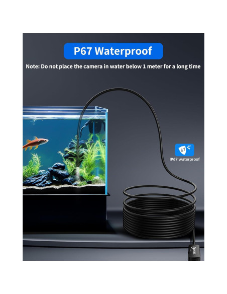 Cámara Borescope T TAKMLY 5.5mm HD con Luz y Cable 5m