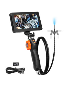 Cámara Borescopio VEVOR Articulada 6.4mm 1080P con Luz