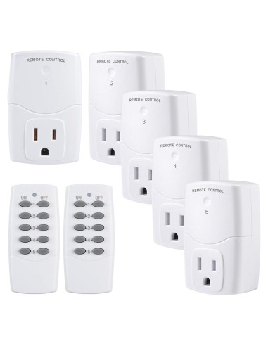 Enchufe Control Remoto BN-LINK 2 Remotos + 5 Enchufes
