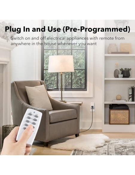 Enchufe Control Remoto BN-LINK 2 Remotos + 5 Enchufes