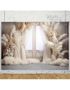 Fondo de Fotografía Vinilo 300x240cm Pampas Bohemio MIXIANG 2