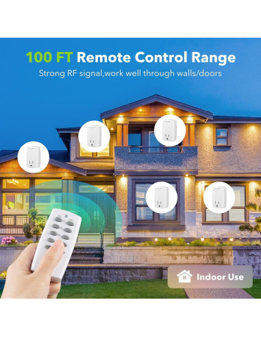 Enchufe Control Remoto BN-LINK 2 Remotos + 5 Enchufes