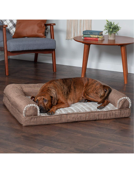 Cama para Perros Grande Furhaven de Espuma Viscoelástica