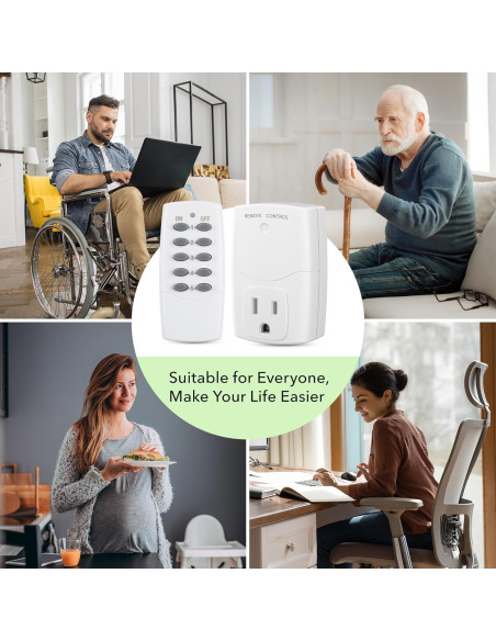 Enchufe Control Remoto BN-LINK 2 Remotos + 5 Enchufes