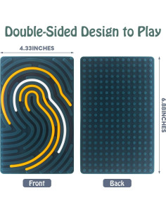 Tablero de Actividad Sensorial Iselyn Verde Oscuro 19.5x16.8cm 2