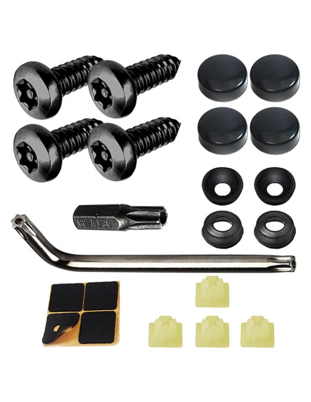 Kit de Tornillos Antirrobo para Placas de Licencia GLSOWEE
