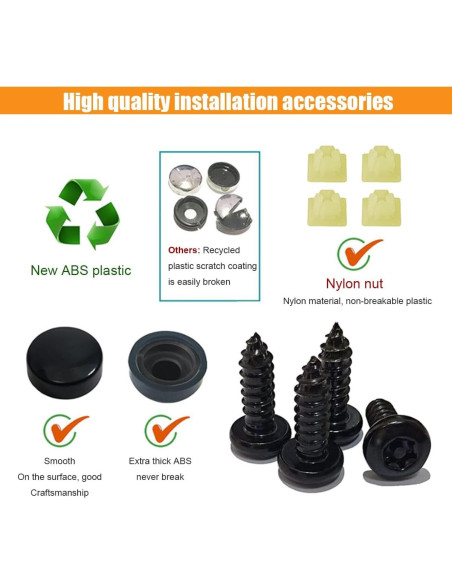 Kit de Tornillos Antirrobo para Placas de Licencia GLSOWEE