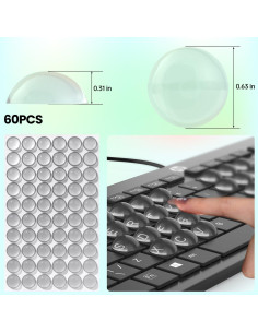 Sticker de Teclado de Vidrio CaseBuy 60 Paquete Ultra Claro 2