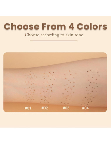 Bolígrafo de Pecas Falsas CLLFUU 2 PCS Impermeable Claro