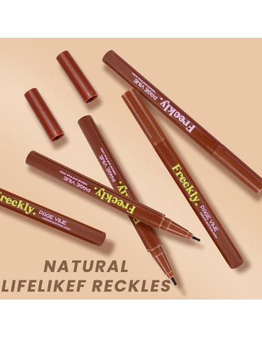 Bolígrafo de Pecas Falsas CLLFUU 2 PCS Impermeable Claro