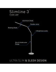Lámpara de Pie Daylight Slimline 3 LED 1065 Lúmenes Dimmer 2
