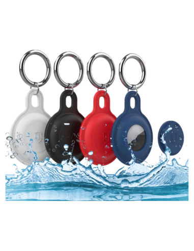 Soporte de llavero de silicona HXCQYGL para AirTag - 4 unidades