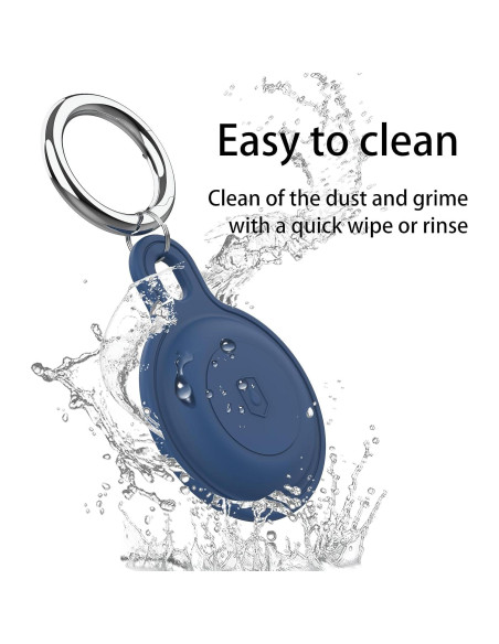 Soporte de llavero de silicona HXCQYGL para AirTag - 4 unidades