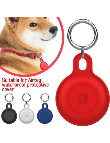 Soporte de llavero de silicona HXCQYGL para AirTag - 4 unidades